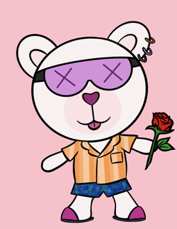 Best Polygon NFT Collection on Opensea - Jolly Teddy Party #6666