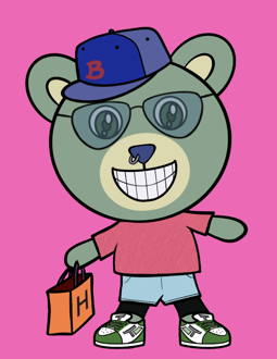 Best Polygon NFT Collection on Opensea - Jolly Teddy Party #6677