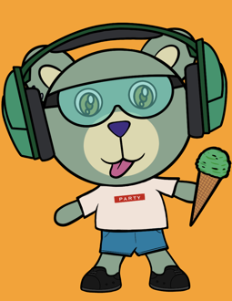 Best Polygon NFT Collection on Opensea - Jolly Teddy Party #6697