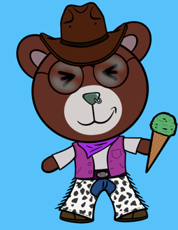 Best Polygon NFT Collection on Opensea - Jolly Teddy Party #671