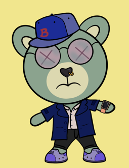 Best Polygon NFT Collection on Opensea - Jolly Teddy Party #6766