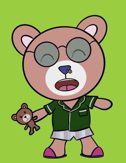 Best Polygon NFT Collection on Opensea - Jolly Teddy Party #6799