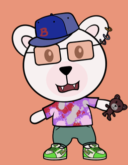Best Polygon NFT Collection on Opensea - Jolly Teddy Party #6829