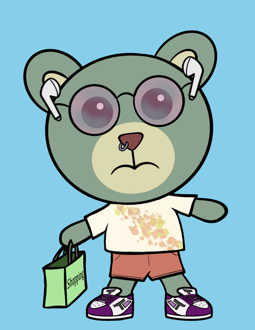 Best Polygon NFT Collection on Opensea - Jolly Teddy Party #6838