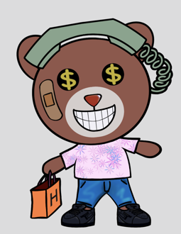 Best Polygon NFT Collection on Opensea - Jolly Teddy Party #6840
