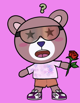 Best Polygon NFT Collection on Opensea - Jolly Teddy Party #6864