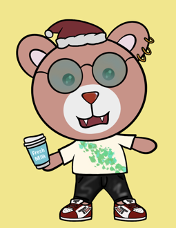 Best Polygon NFT Collection on Opensea - Jolly Teddy Party #6873
