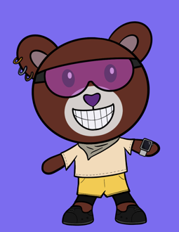 Best Polygon NFT Collection on Opensea - Jolly Teddy Party #6877