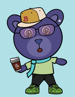 Best Polygon NFT Collection on Opensea - Jolly Teddy Party #7003