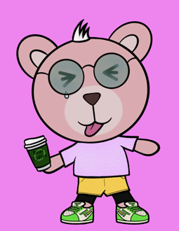 Best Polygon NFT Collection on Opensea - Jolly Teddy Party #7007
