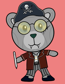 Best Polygon NFT Collection on Opensea - Jolly Teddy Party #7022
