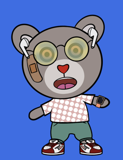 Best Polygon NFT Collection on Opensea - Jolly Teddy Party #7031