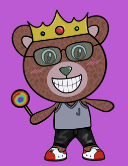 Best Polygon NFT Collection on Opensea - Jolly Teddy Party #7032