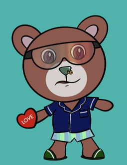 Best Polygon NFT Collection on Opensea - Jolly Teddy Party #7035