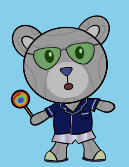 Best Polygon NFT Collection on Opensea - Jolly Teddy Party #7110