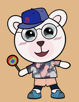 Best Polygon NFT Collection on Opensea - Jolly Teddy Party #7129