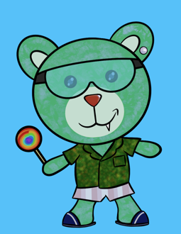 Best Polygon NFT Collection on Opensea - Jolly Teddy Party #7146