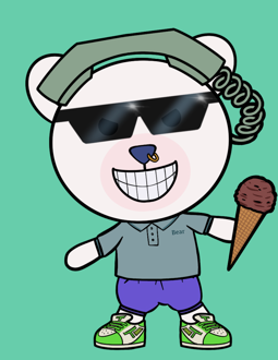Best Polygon NFT Collection on Opensea - Jolly Teddy Party #7187