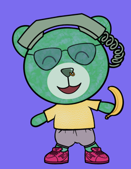 Best Polygon NFT Collection on Opensea - Jolly Teddy Party #7201