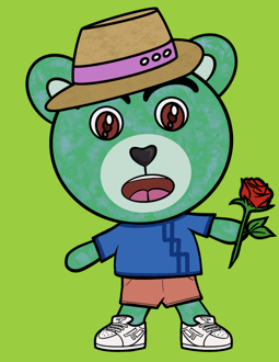 Best Polygon NFT Collection on Opensea - Jolly Teddy Party #7207