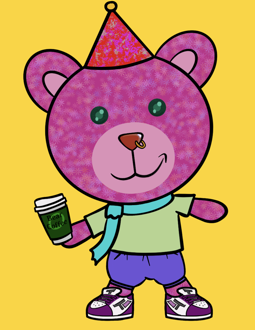 Best Polygon NFT Collection on Opensea - Jolly Teddy Party #7234