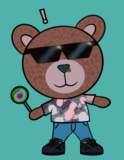 Best Polygon NFT Collection on Opensea - Jolly Teddy Party #7244