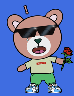 Best Polygon NFT Collection on Opensea - Jolly Teddy Party #7401