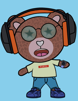 Best Polygon NFT Collection on Opensea - Jolly Teddy Party #7408