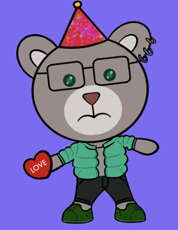 Best Polygon NFT Collection on Opensea - Jolly Teddy Party #7419