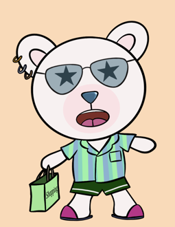 Best Polygon NFT Collection on Opensea - Jolly Teddy Party #7423