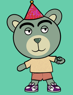 Best Polygon NFT Collection on Opensea - Jolly Teddy Party #7435