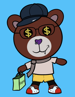 Best Polygon NFT Collection on Opensea - Jolly Teddy Party #7438