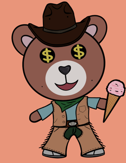 Best Polygon NFT Collection on Opensea - Jolly Teddy Party #7443