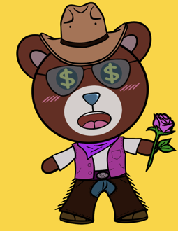 Best Polygon NFT Collection on Opensea - Jolly Teddy Party #7449