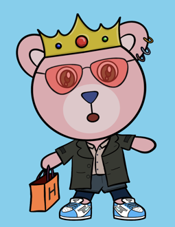 Best Polygon NFT Collection on Opensea - Jolly Teddy Party #7501