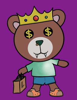 Best Polygon NFT Collection on Opensea - Jolly Teddy Party #7529