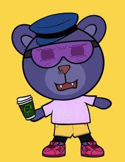 Best Polygon NFT Collection on Opensea - Jolly Teddy Party #7549