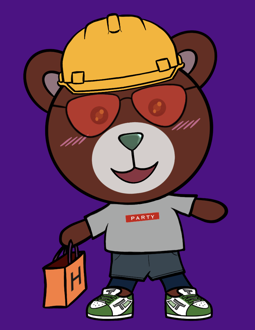 Best Polygon NFT Collection on Opensea - Jolly Teddy Party #760