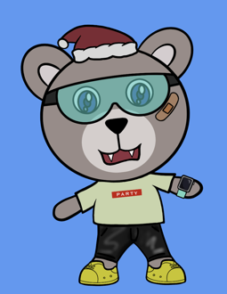 Best Polygon NFT Collection on Opensea - Jolly Teddy Party #7615