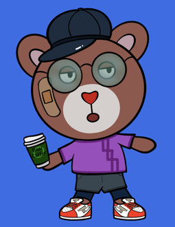 Best Polygon NFT Collection on Opensea - Jolly Teddy Party #7764