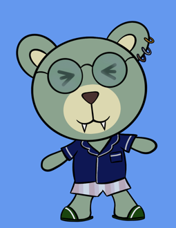 Best Polygon NFT Collection on Opensea - Jolly Teddy Party #7768