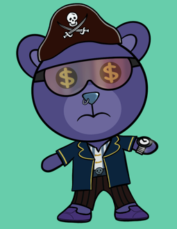 Best Polygon NFT Collection on Opensea - Jolly Teddy Party #7777