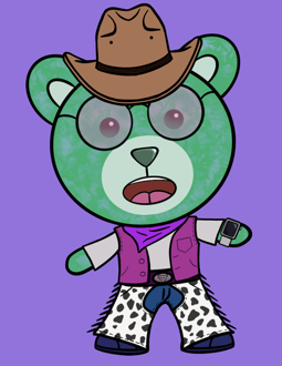 Best Polygon NFT Collection on Opensea - Jolly Teddy Party #7859