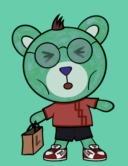 Best Polygon NFT Collection on Opensea - Jolly Teddy Party #7870