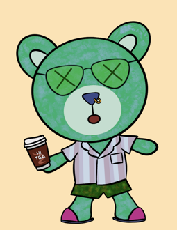 Best Polygon NFT Collection on Opensea - Jolly Teddy Party #7875