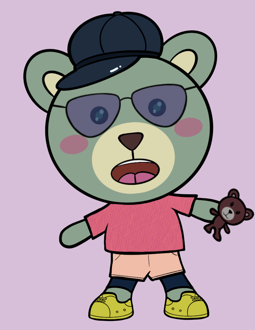 Best Polygon NFT Collection on Opensea - Jolly Teddy Party #7878