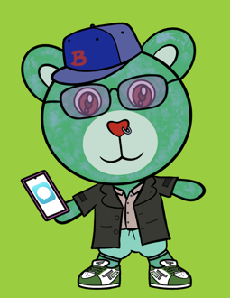 Best Polygon NFT Collection on Opensea - Jolly Teddy Party #7890