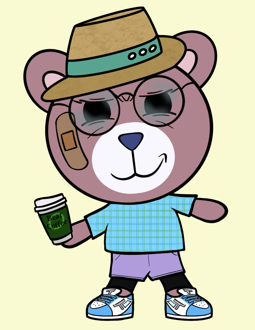 Best Polygon NFT Collection on Opensea - Jolly Teddy Party #7895