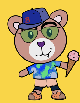 Best Polygon NFT Collection on Opensea - Jolly Teddy Party #7896