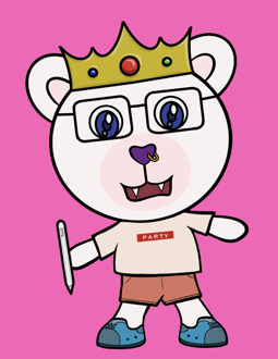 Best Polygon NFT Collection on Opensea - Jolly Teddy Party #7899